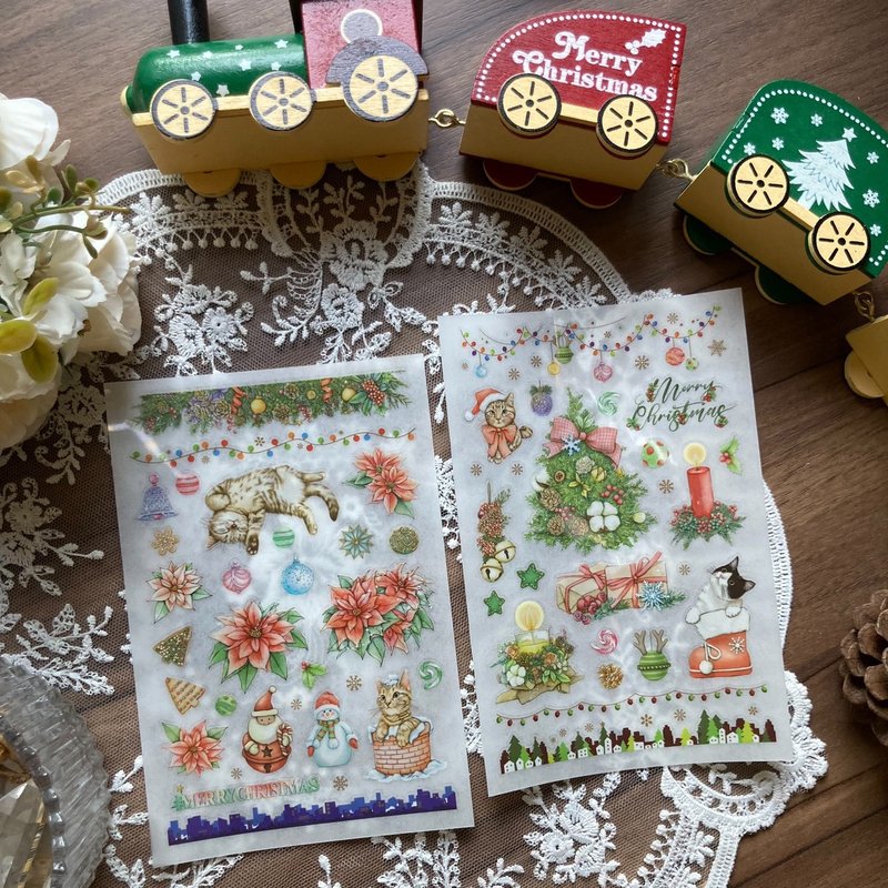 new /圣诞祝福 / 转印贴纸套组 - 贴纸 - 纸 