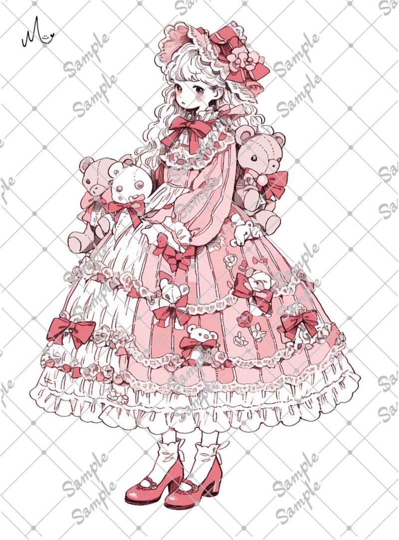 原创人物贴纸 2026.1 月新款 - 贴纸 - 纸 