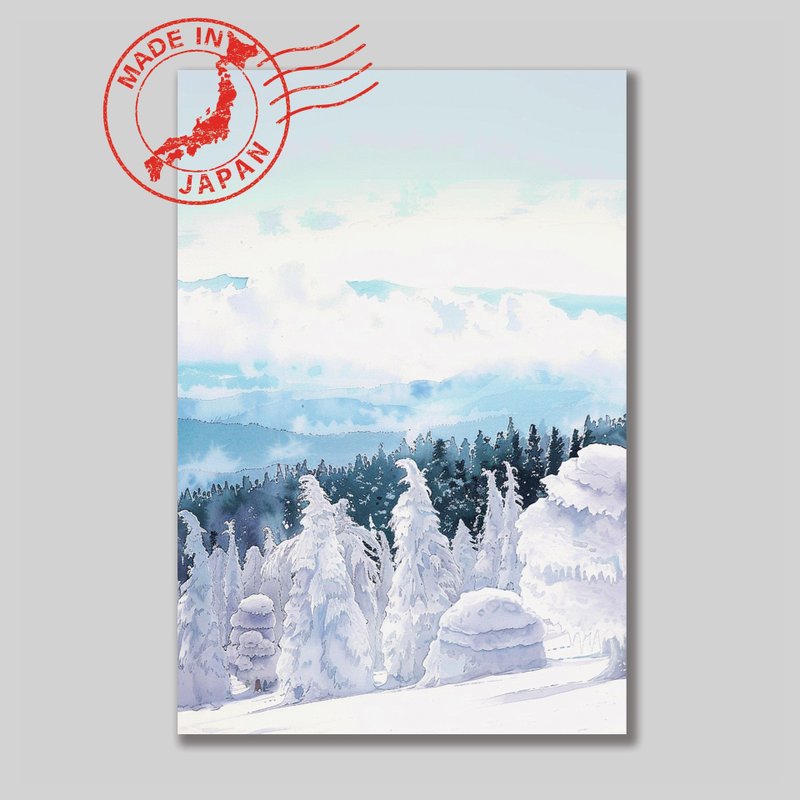 日本风景明信片・藏王连峰・日本制造・送礼、书写、装饰 - 卡片/明信片 - 纸 