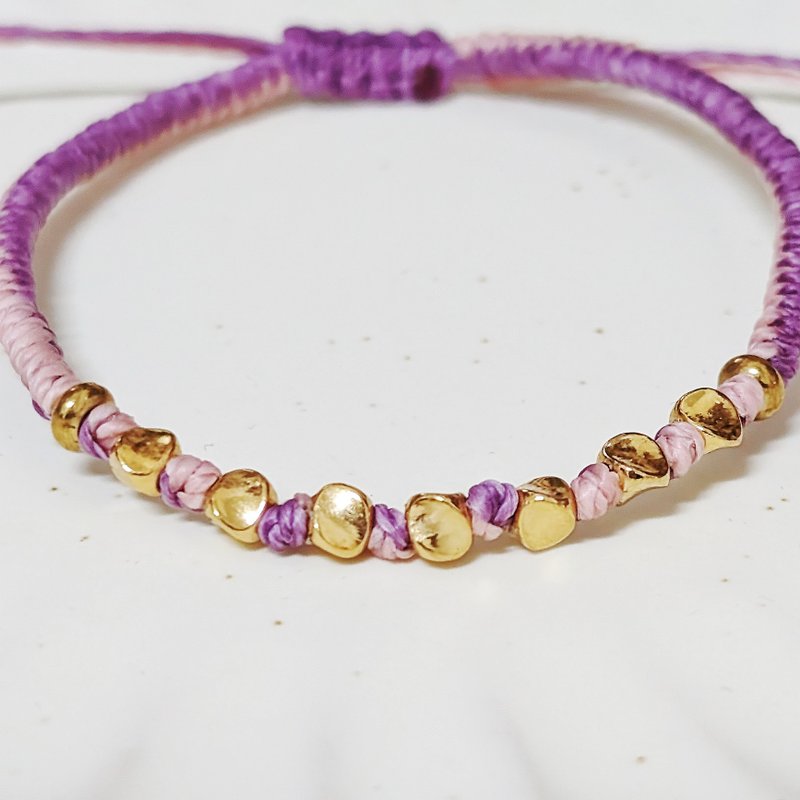 金刚结绳编手环  蜡线手环 - 手链/手环 - 其他材质 粉红色