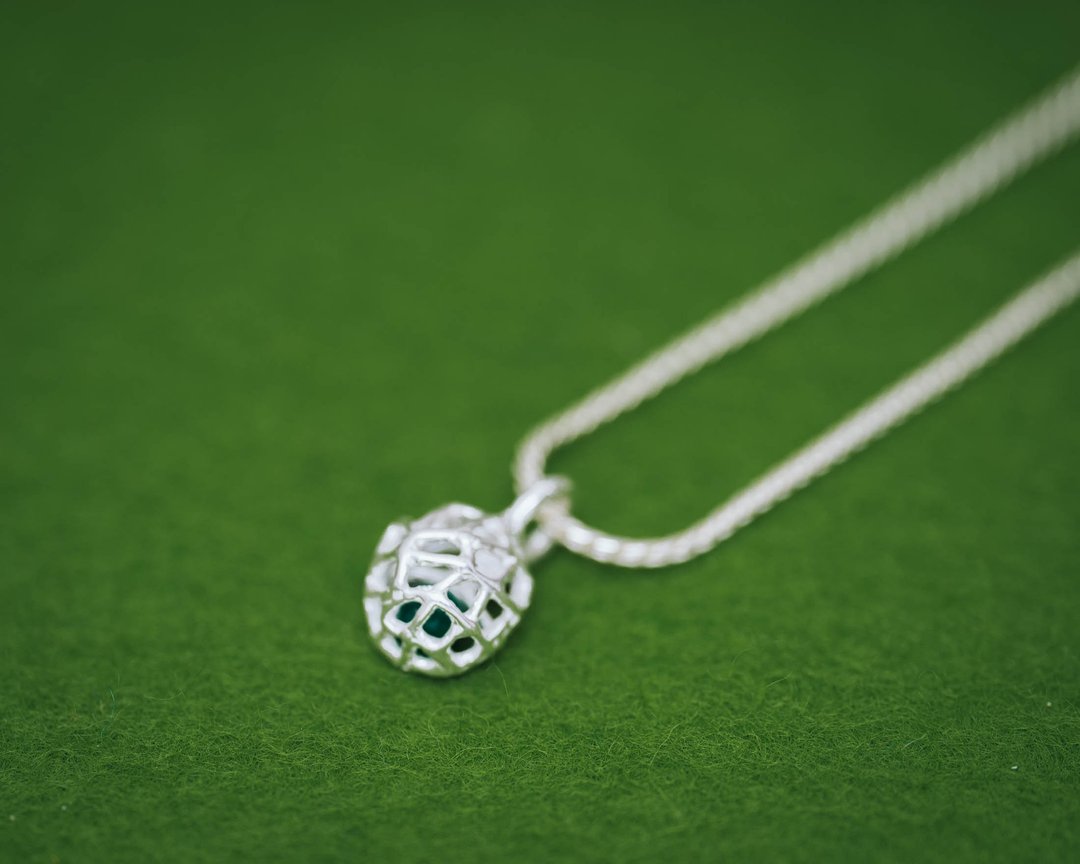 Keeper pendant chain set - Geometric necklace - Quartz necklace - 项链 - 其他金属 银色