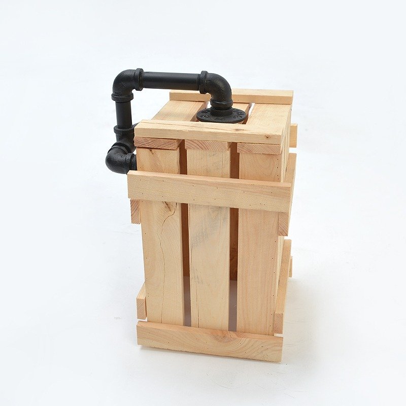 工业风_木制小垃圾桶 - 木工/竹艺/纸艺 - 木头 