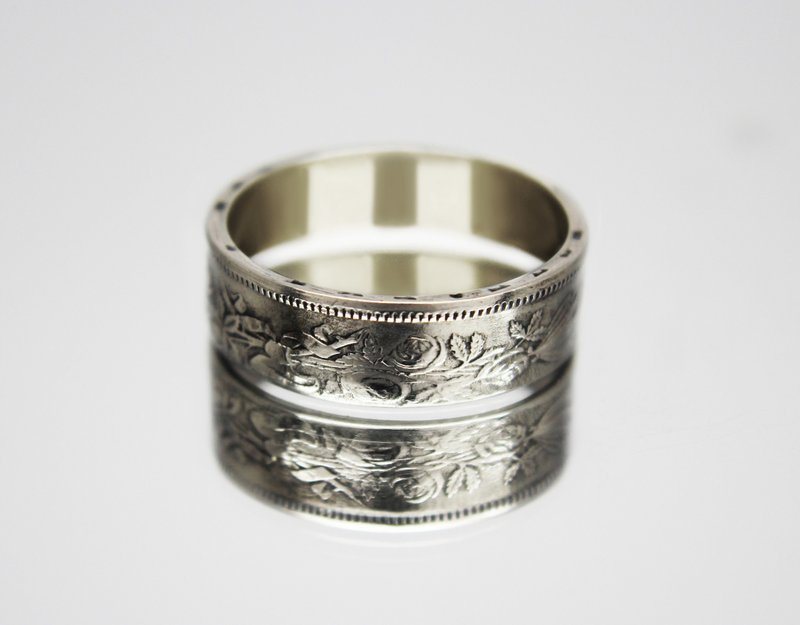 Bulgaria Coin Ring 20 leva 1940 coin rings for men coin rings for women - 戒指 - 其他金属 