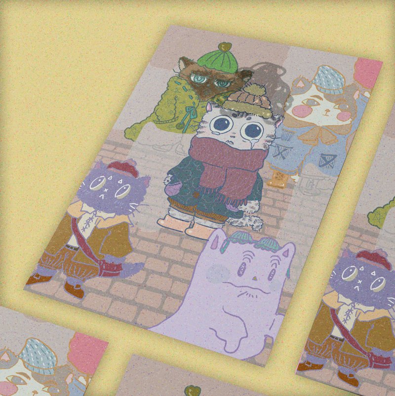 【插画明信片/卡片】Somewhere only we know. - 卡片/明信片 - 纸 多色