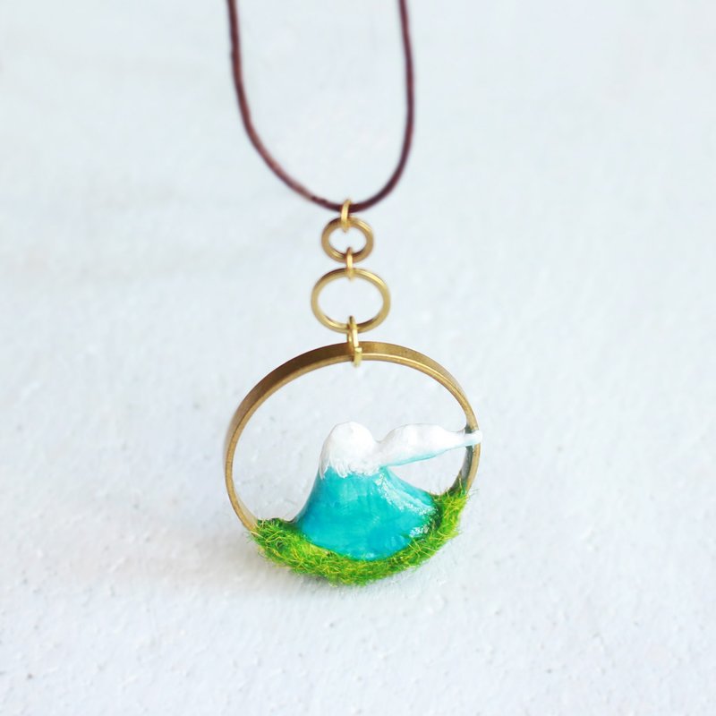 云山项链  故事 山抹微云 - 项链 - 陶 白色