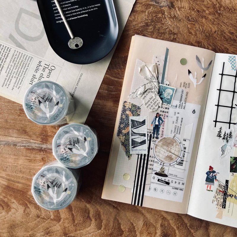 Travel around. / 5.0cm 旅行雾面PET胶带 - 纸胶带 - 塑料 透明