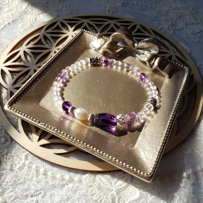 【考试运 开发智慧及创意】紫晶 超级七 水晶手链 - 手链/手环 - 水晶 