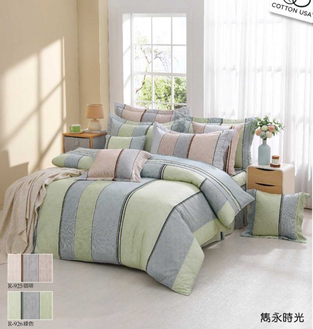 【R925-26 隽永时光】100% 40支精梳棉 凉被 - 寝具 - 棉 多色