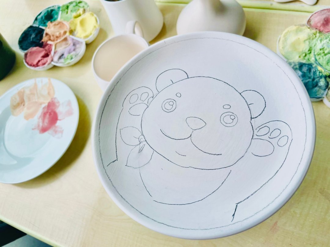 彩绘瓷盘DIY - 陶艺 - 瓷 