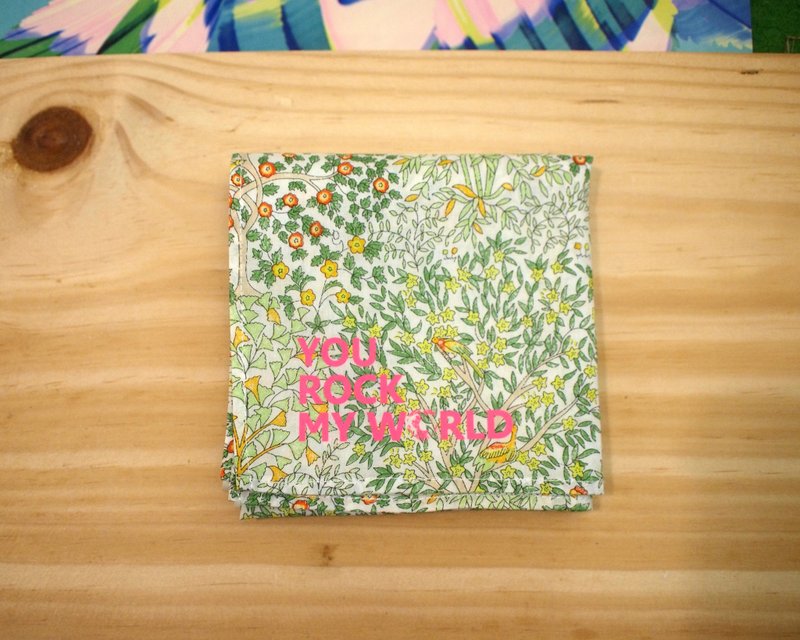 伦敦LIBERTY- 最个性的环保选择- Jess and Jean手帕 - 手帕/方巾 - 纸 绿色