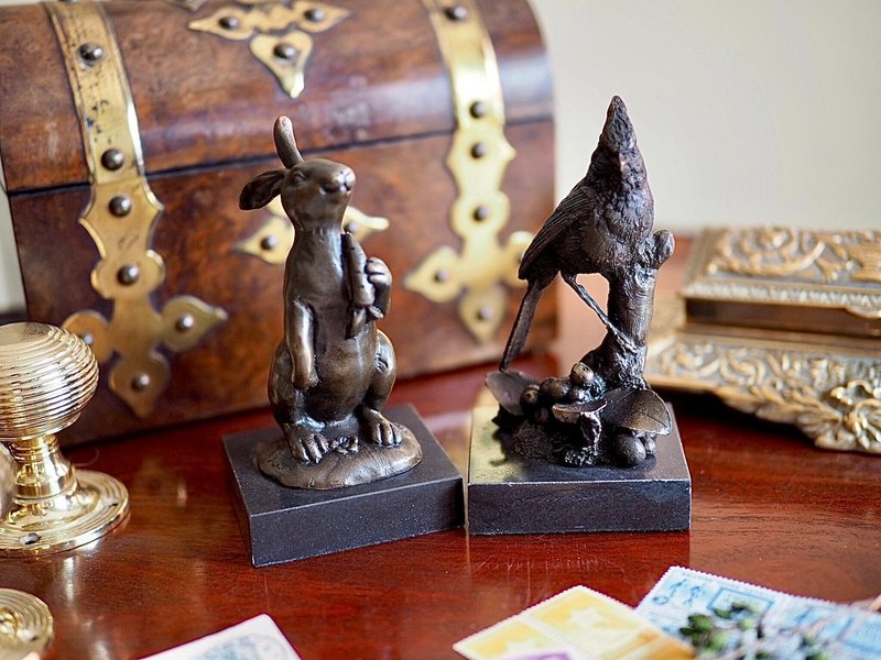 法国早期青铜动物雕塑 - 摆饰 - 其他金属 