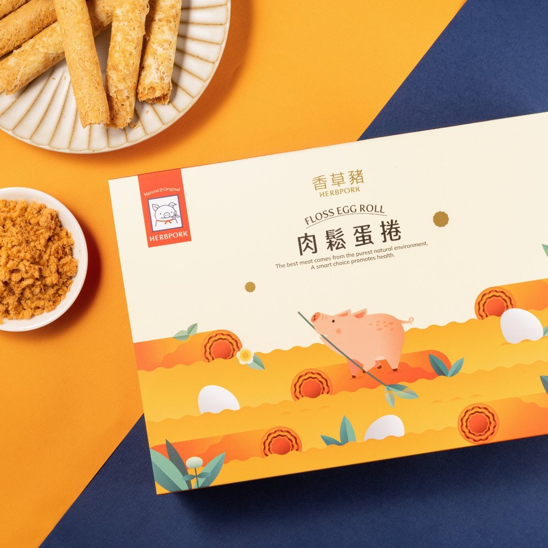 【三盒一组】香草猪 肉松蛋卷礼盒 6包入/盒 - 零食/点心 - 其他材质 