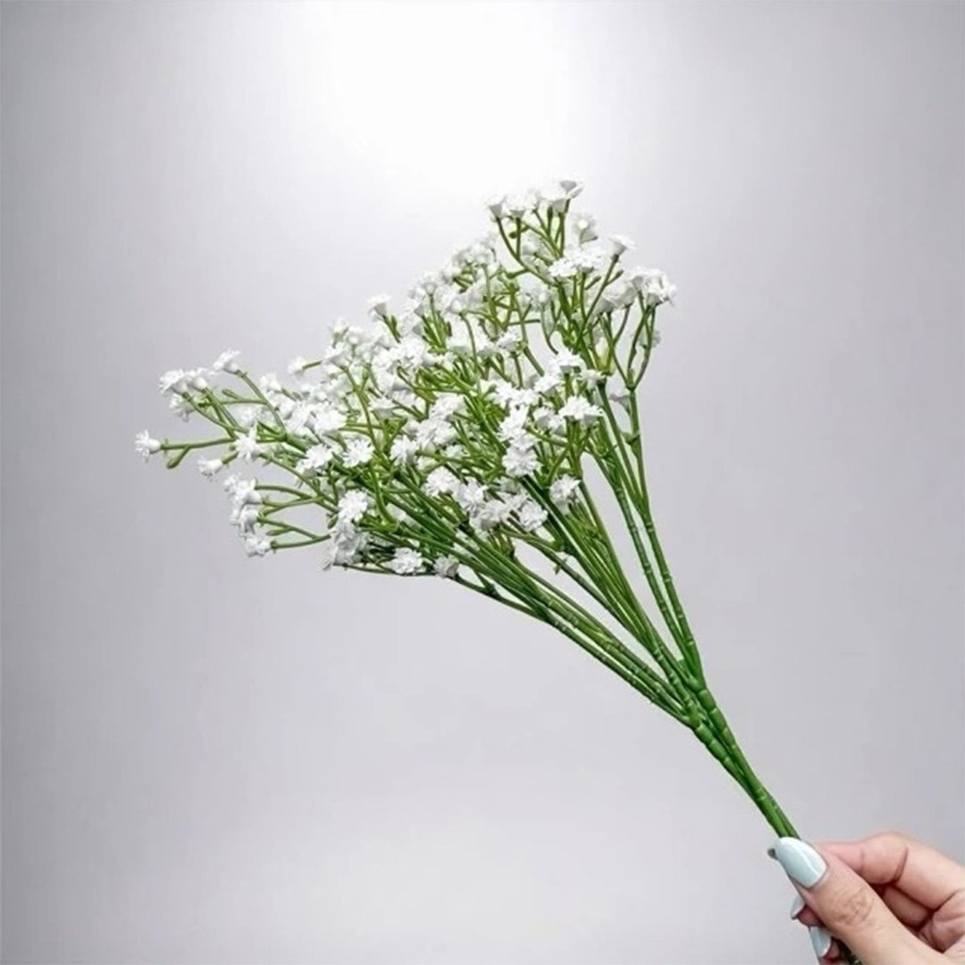 人气纯白小可爱满天星仿真花花材 (3 入组) - 摆饰 - 塑料 黄色