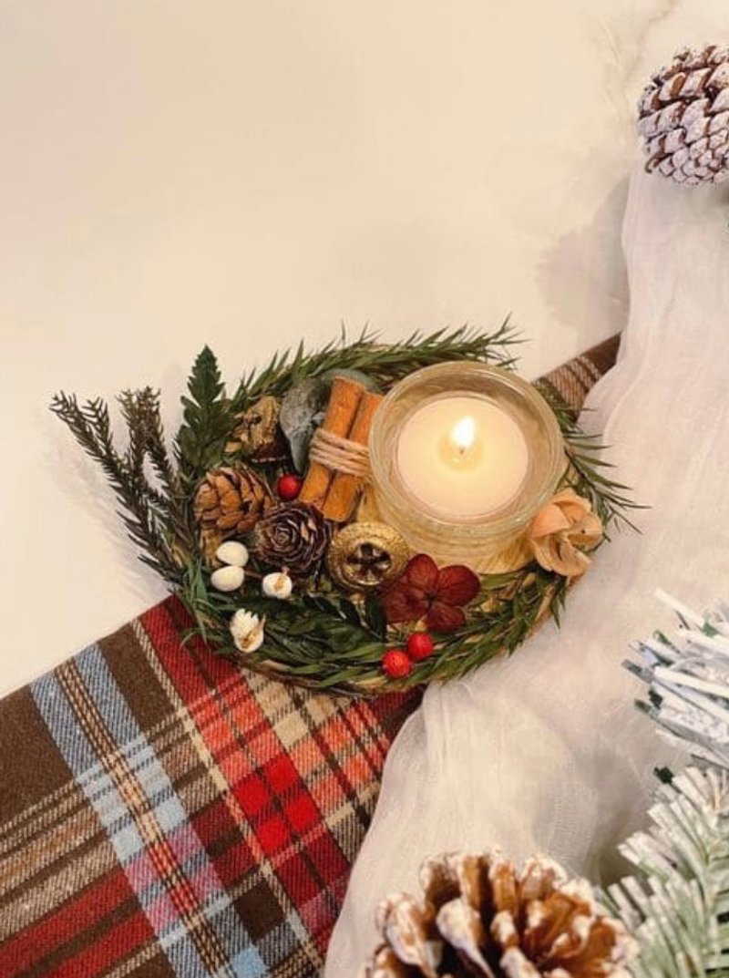 圣诞手作课 复古烛台 - 蜡烛/香氛 - 其他材质 