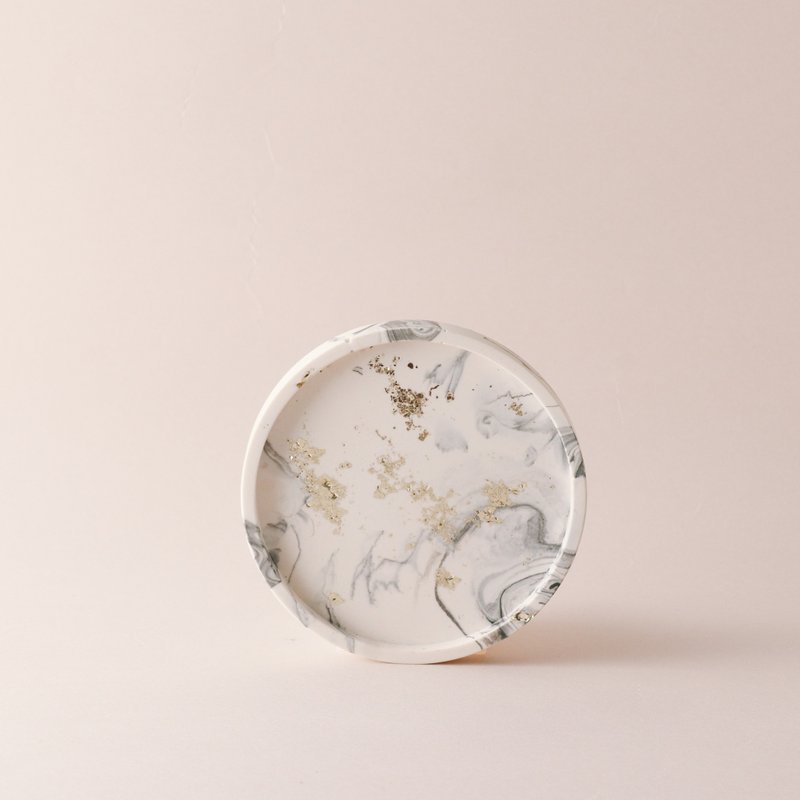 Jesmonite英国矿石树脂/杯垫- 水墨艺术大理石纹 - 摆饰 - 环保材料 