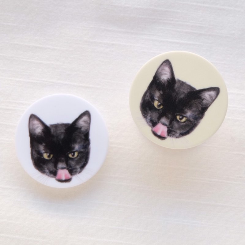 黑猫款/黑猫脚印款/手机气垫支架 - 手机配件 - 塑料 多色