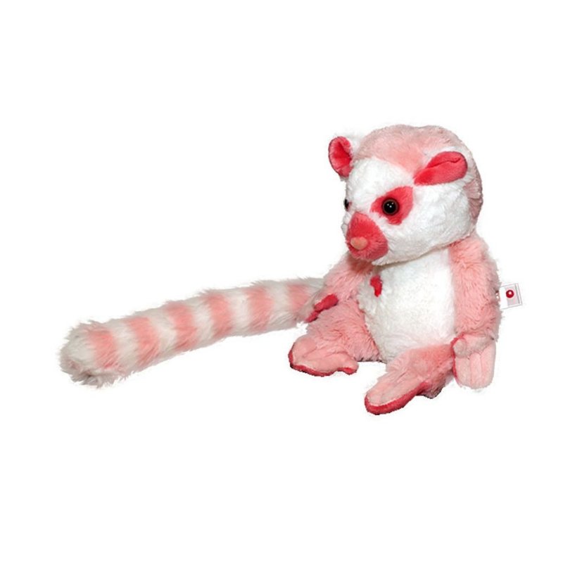 六福村x六福庄 25cm粉红环尾狐猴坐姿玩偶 官方直营 - 玩偶/公仔 - 其他材质 