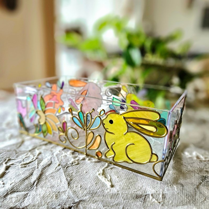 春天心跳玻璃艺术面纸盒 - 纸巾盒 - 压克力 多色