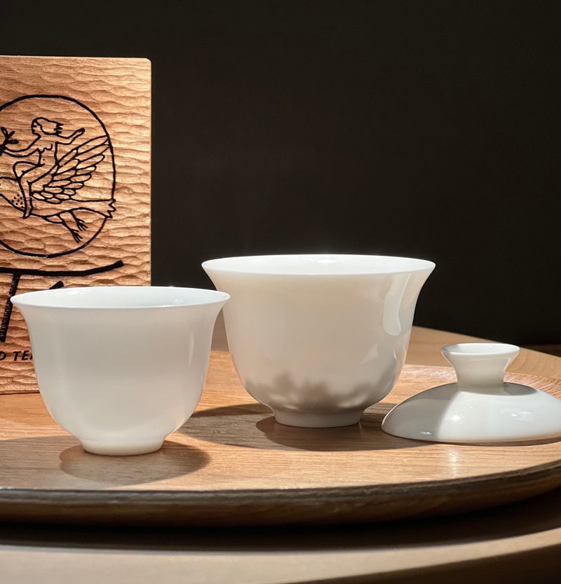 【茶奥Téo】正骨瓷薄胎小容量盖碗组--个人独享版 茶奥 Téo - 茶具/茶杯 - 瓷 白色