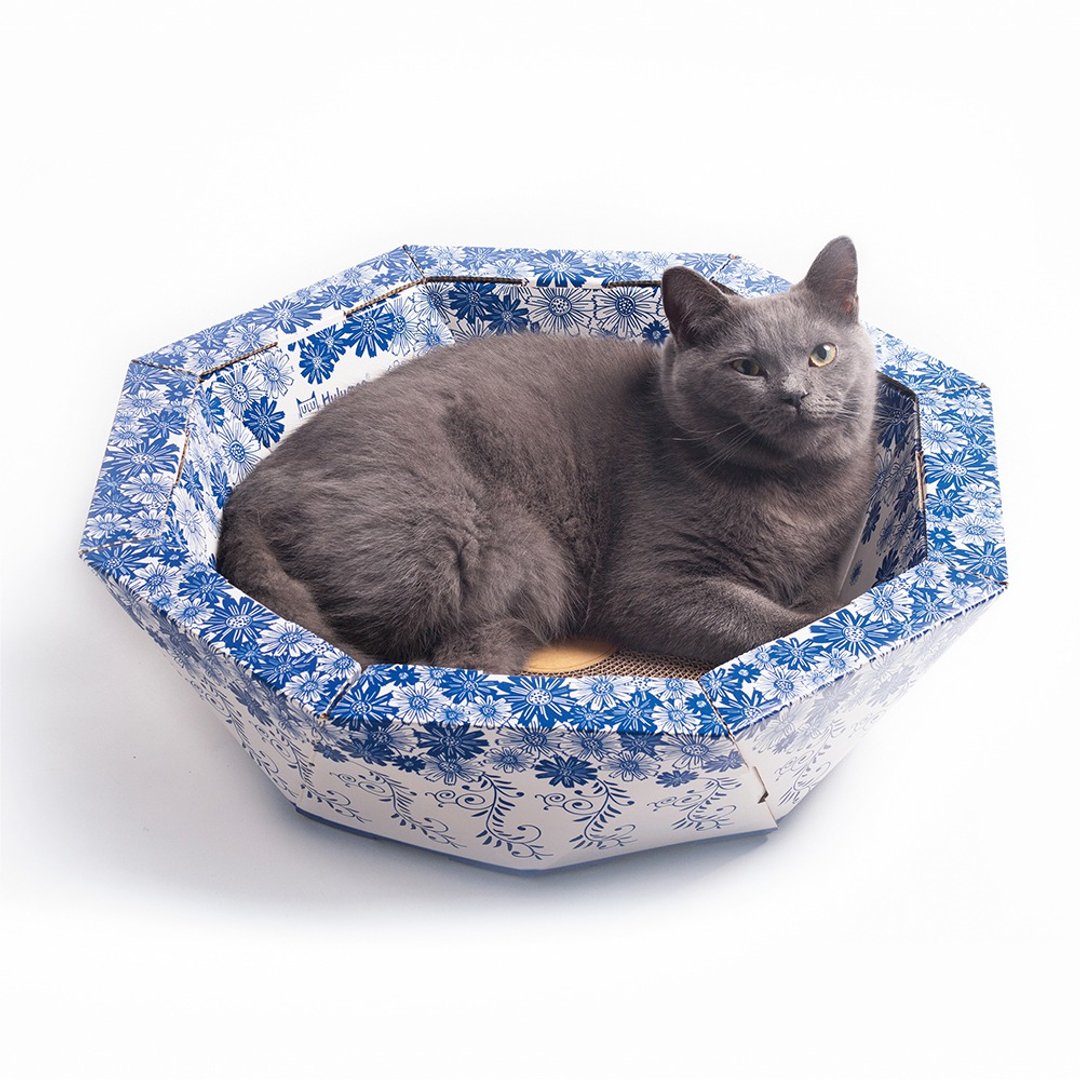 China Bowl青花瓷纸制猫家具猫屋【内附抓板】 - 抓板/跳台 - 纸 卡其色