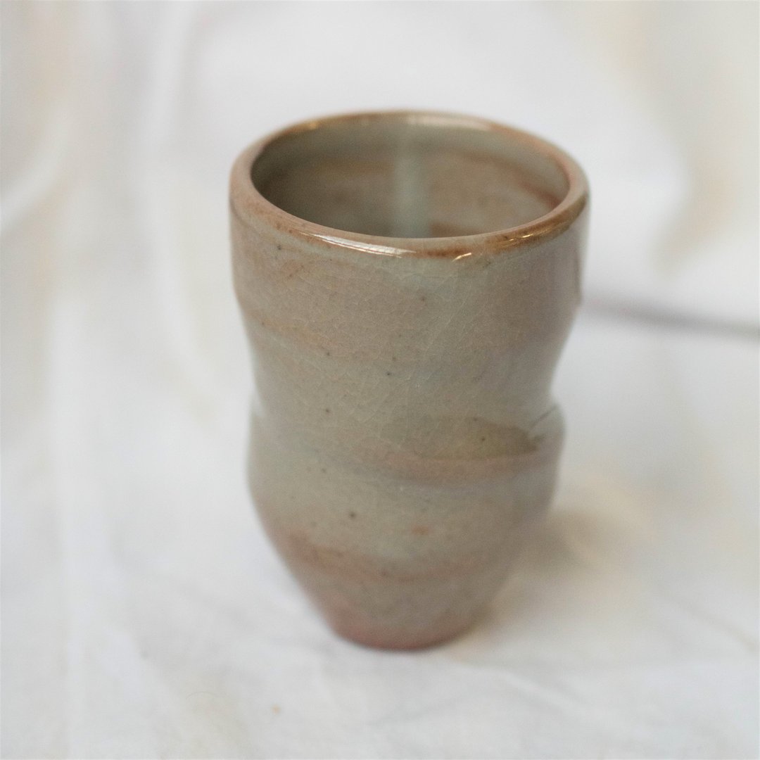 鱼池釉扭扭杯 - 其他杯子 - 陶 红色
