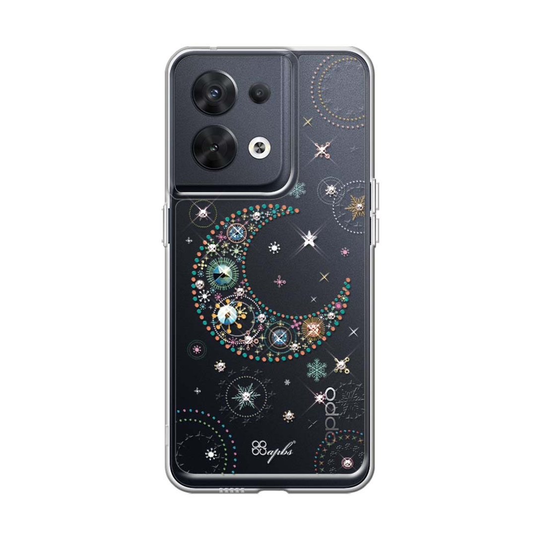 apbs OPPO Reno 8/10 Pro 防震双料水晶彩钻手机壳-星月 - 手机壳/手机套 - 其他材质 多色