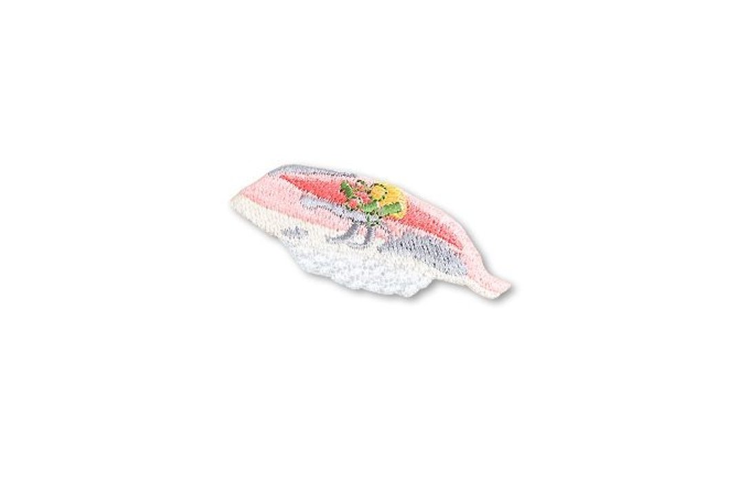 【京东都KYO-TO-TO】寿司シリーズ_真鯵(まあじ)绣片 - 编织/刺绣/羊毛毡/裁缝 - 绣线 粉红色