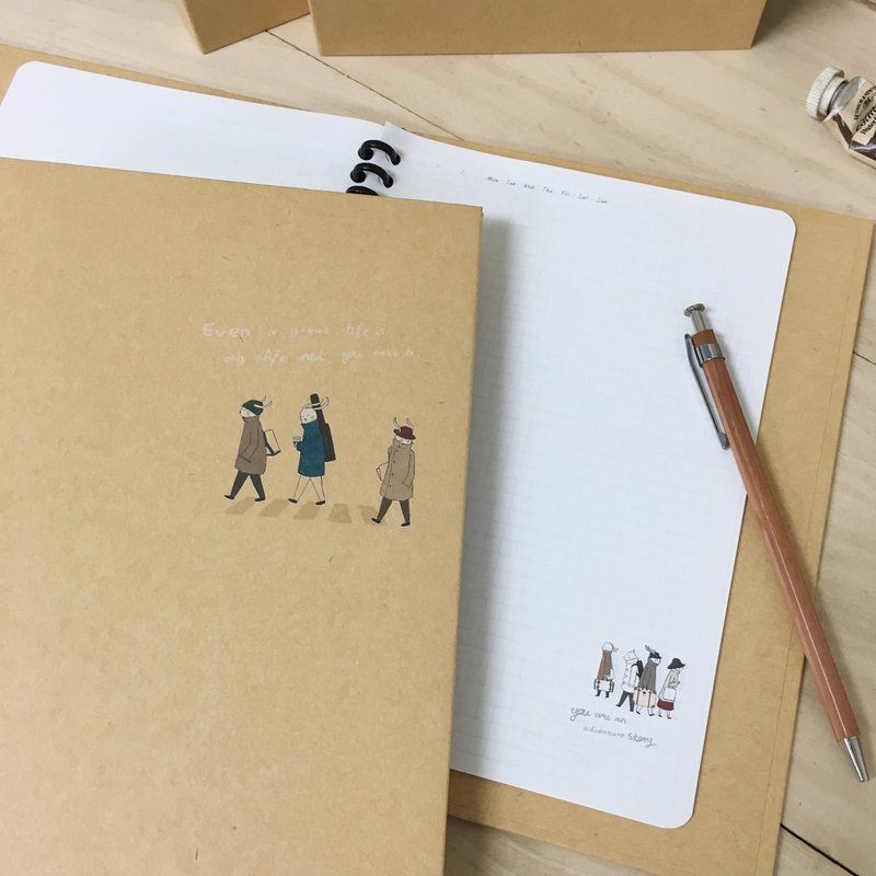 旅人 20孔方格活頁紙 - 笔记本/手帐 - 纸 