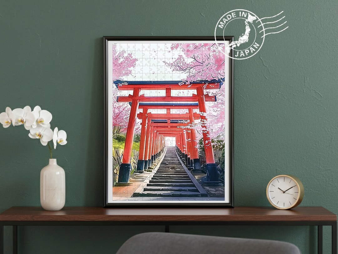 日本手工制拼图・伏见稻荷大社、京都・日本风景・摆设、装饰 - 墙贴/壁贴 - 纸 