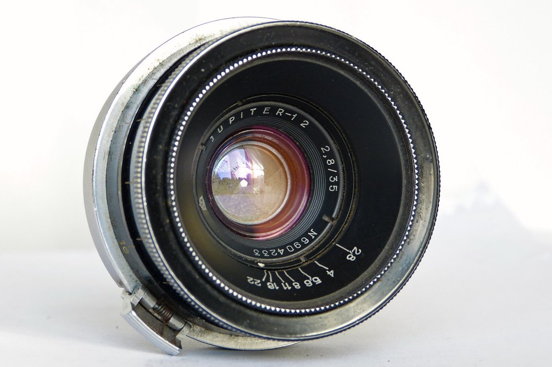 Jupiter-12 2.8/35 黑色苏联镜头测距仪基辅 LZOS Contax RF 安装座 - 相机 - 其他材质 黑色