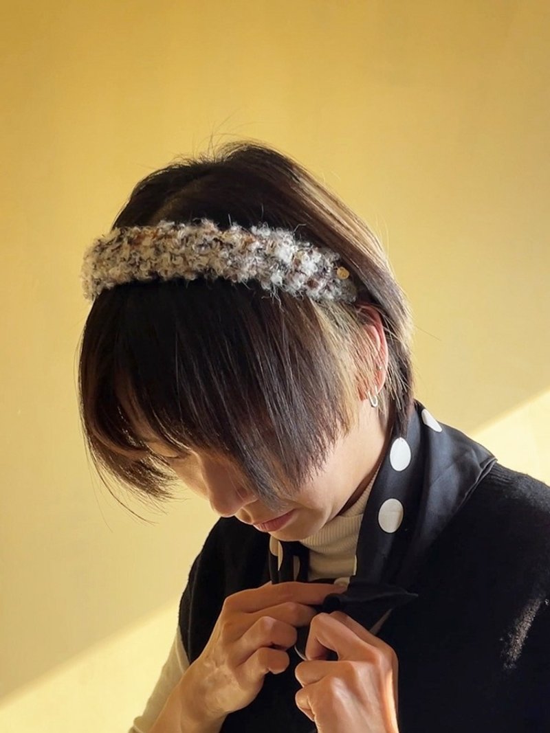 SoftServe柔软供应 海藻杂粮粗花呢 发箍发饰 毛绒绒手工 - 发饰 - 其他人造纤维 多色