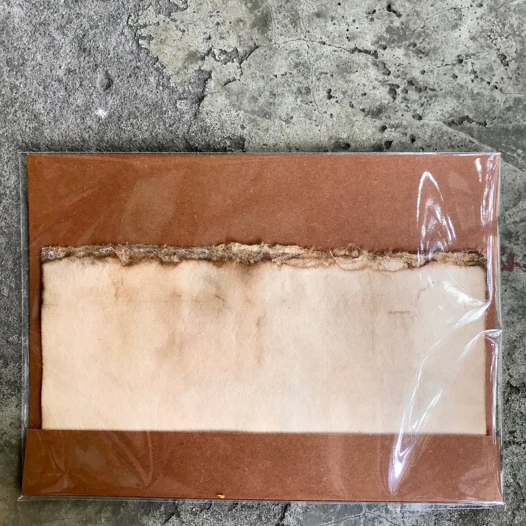 信纸/咖啡染手工纸/牛皮纸信封 - 信封/信纸 - 纸 咖啡色