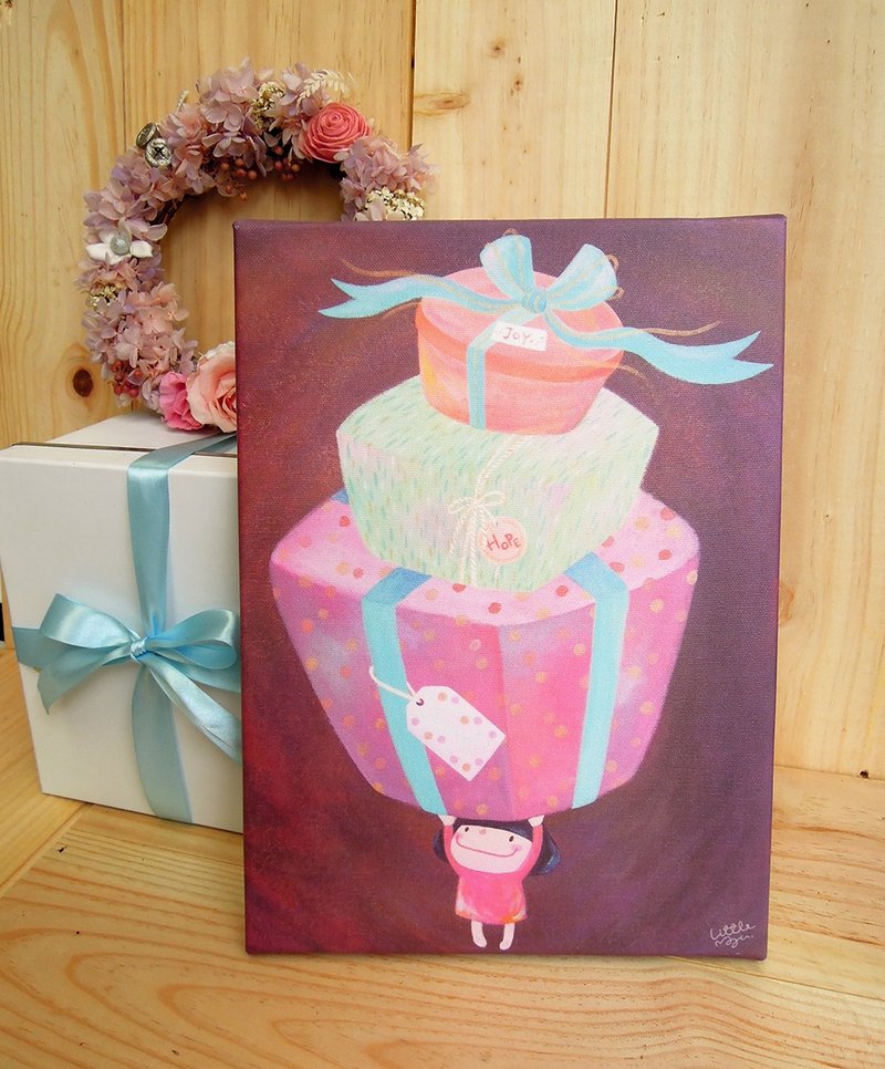 福音无框画-【恩典礼物】(Love,Joy & Peace) - 海报/装饰画/版画 - 其他材质 紫色