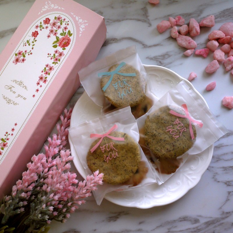 【塔菓】气质碎花-手工饼干礼盒 /人气伴手礼 过年新年礼盒 - 手工饼干 - 新鲜食材 红色