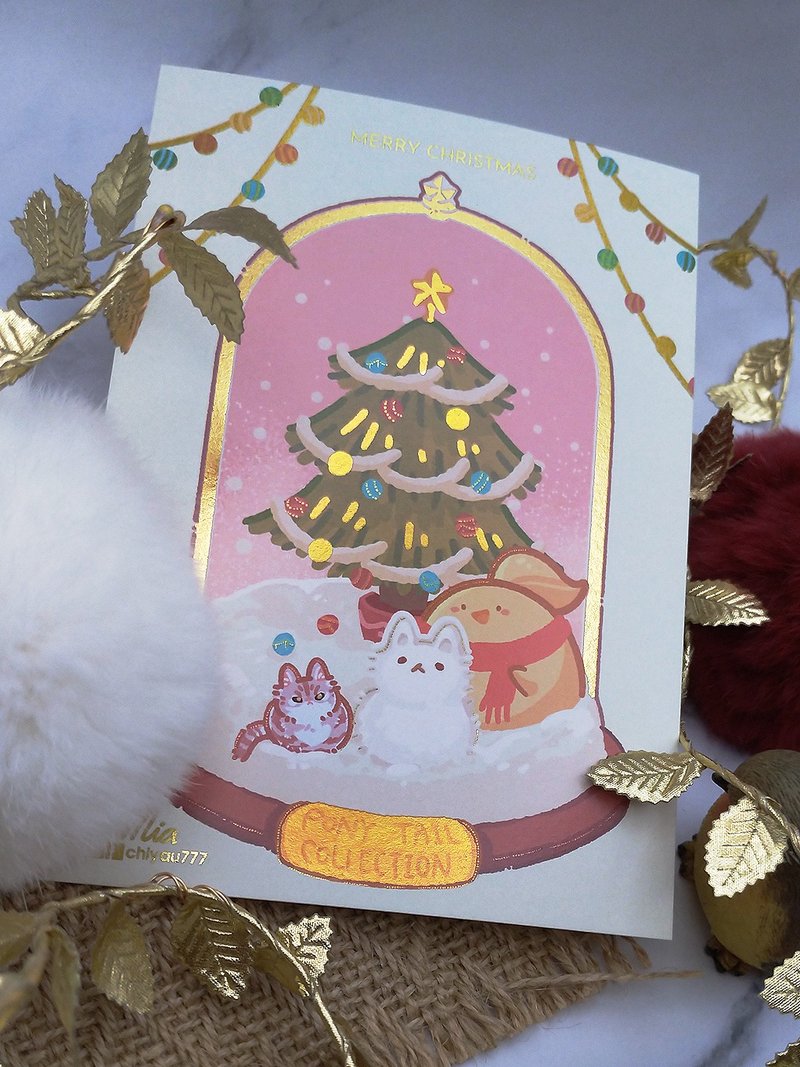 【金银圣诞】LUMIA雪球(烫金) - 卡片/明信片 - 纸 