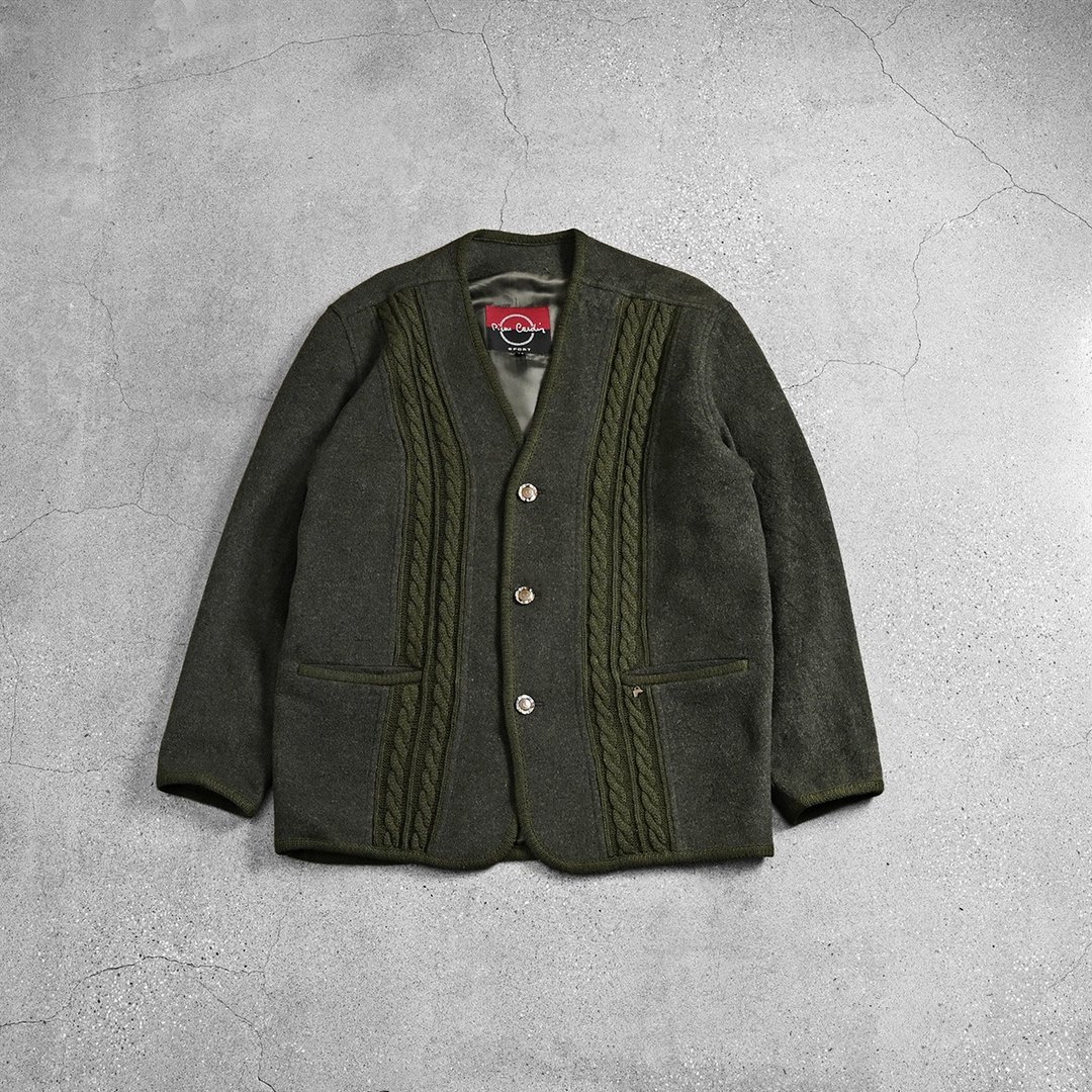 蒂罗尔羊毛外套 / Wool Jacket、古着开襟毛衣、古着开襟外套 - 女装针织衫/毛衣 - 羊毛 绿色