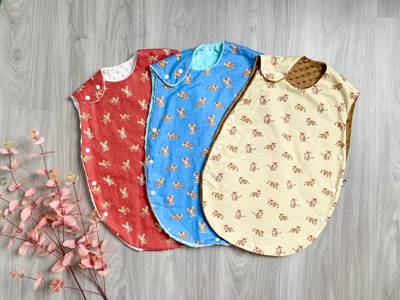 圆耳萌萌小虎宝 防踢被 防踢背心 弥月礼 - 其他 - 棉．麻 