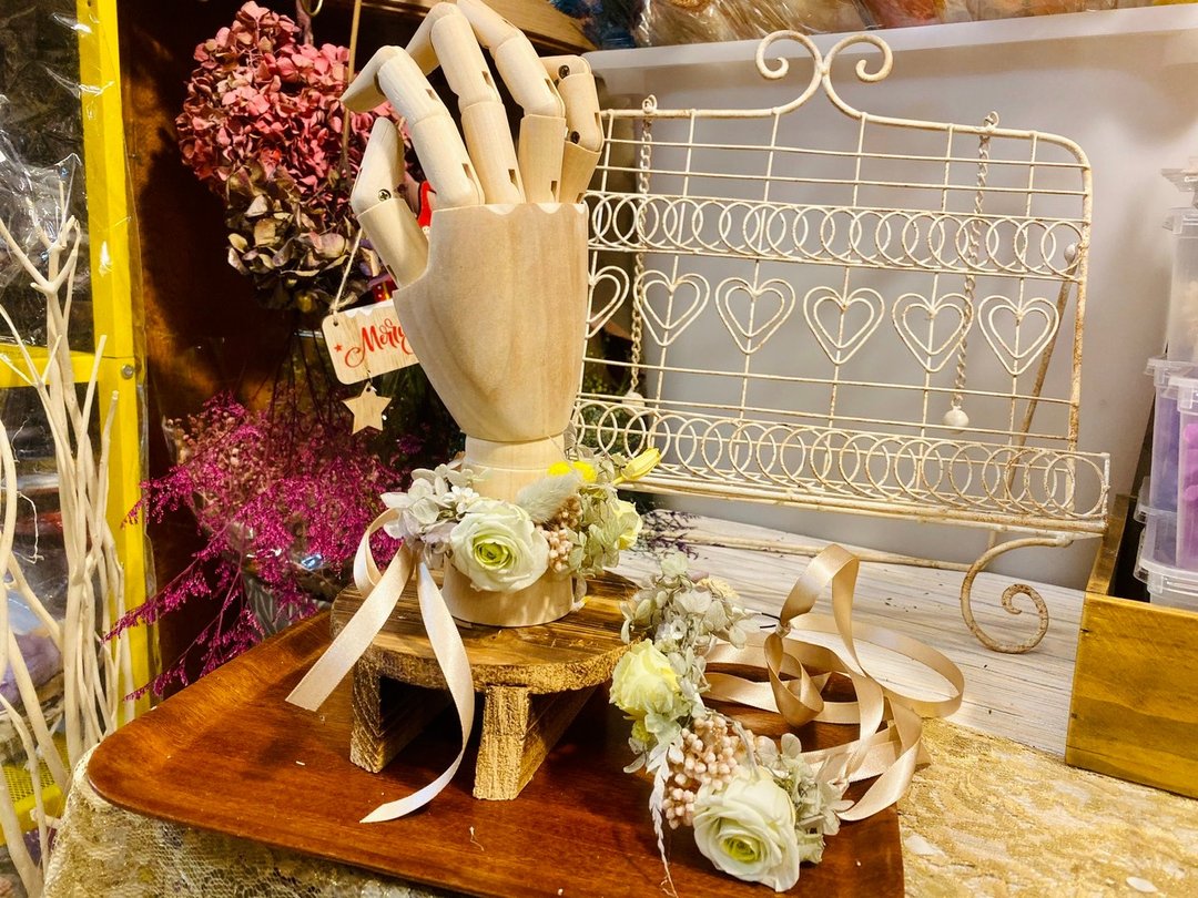 不凋花婚礼手腕花 - 胸花/手腕花 - 其他材质 绿色
