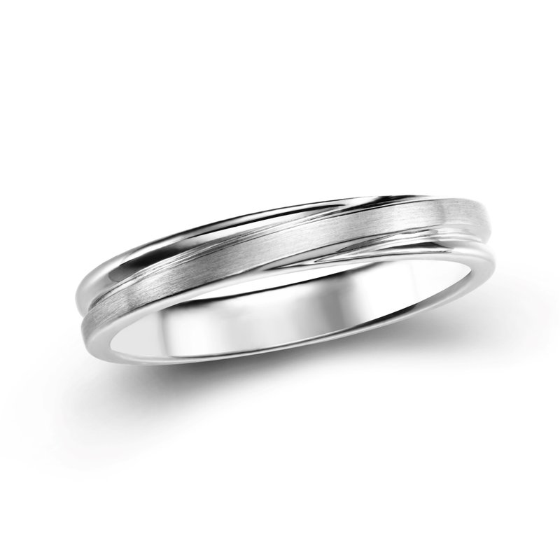 【定制化礼物】男戒 4054S - 戒指 - 银 银色