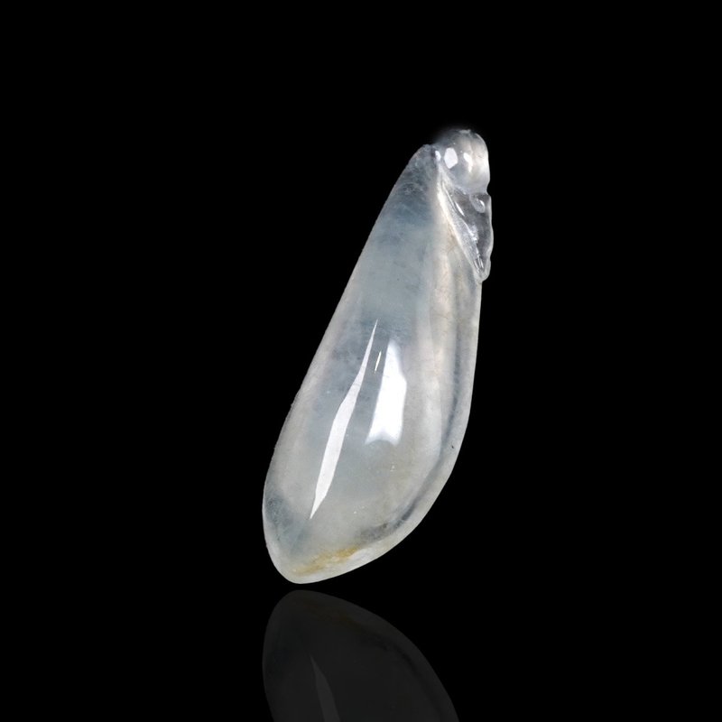 【福挂】放光玻璃种翡翠福瓜项链 | 天然缅甸玉A货翡翠 | 送礼 - 项链 - 玉石 透明