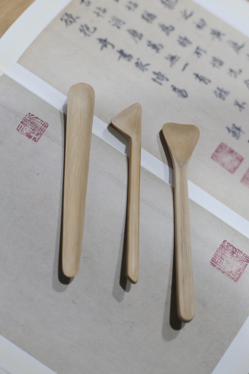 原创手工 老竹异形茶粉勺 | 竹勺 | 一物一图 - 茶具/茶杯 - 竹 咖啡色