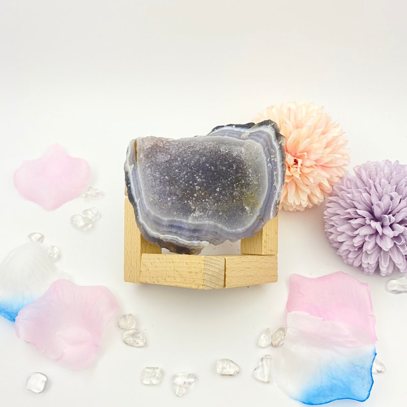 玛瑙砂糖白晶簇连底座 | 水晶 | 水晶簇 | 水晶摆件 - 摆饰 - 水晶 白色
