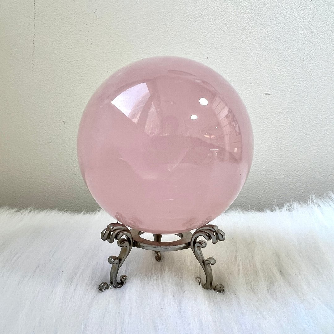 六芒星粉晶球 | 水晶 | 水晶球 | 水晶摆件 - 摆饰 - 水晶 粉红色