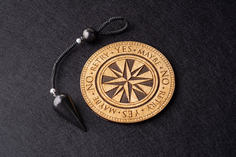 黑色摆锤 Shungite和银 - 其他 - 石头 黑色