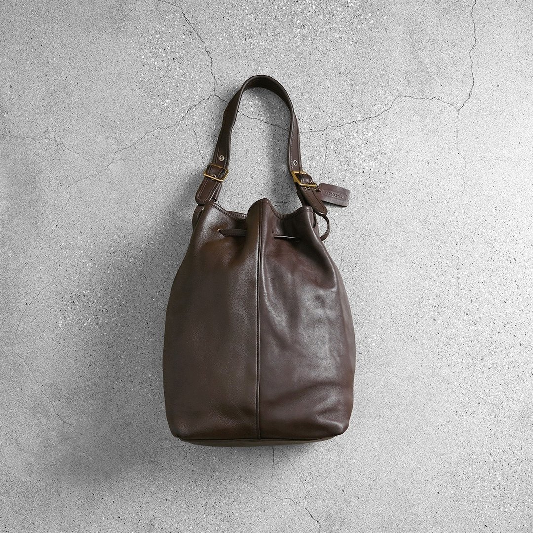 Coach 古董水桶包 / 皮革包、二手精品古董、古董皮包、古董小包 - 侧背包/斜挎包 - 真皮 咖啡色
