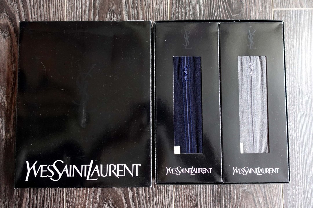 法国品牌 YSL Yves Saint Laurent Homme 双色套装 男仕 - 男士长裤 - 棉 多色