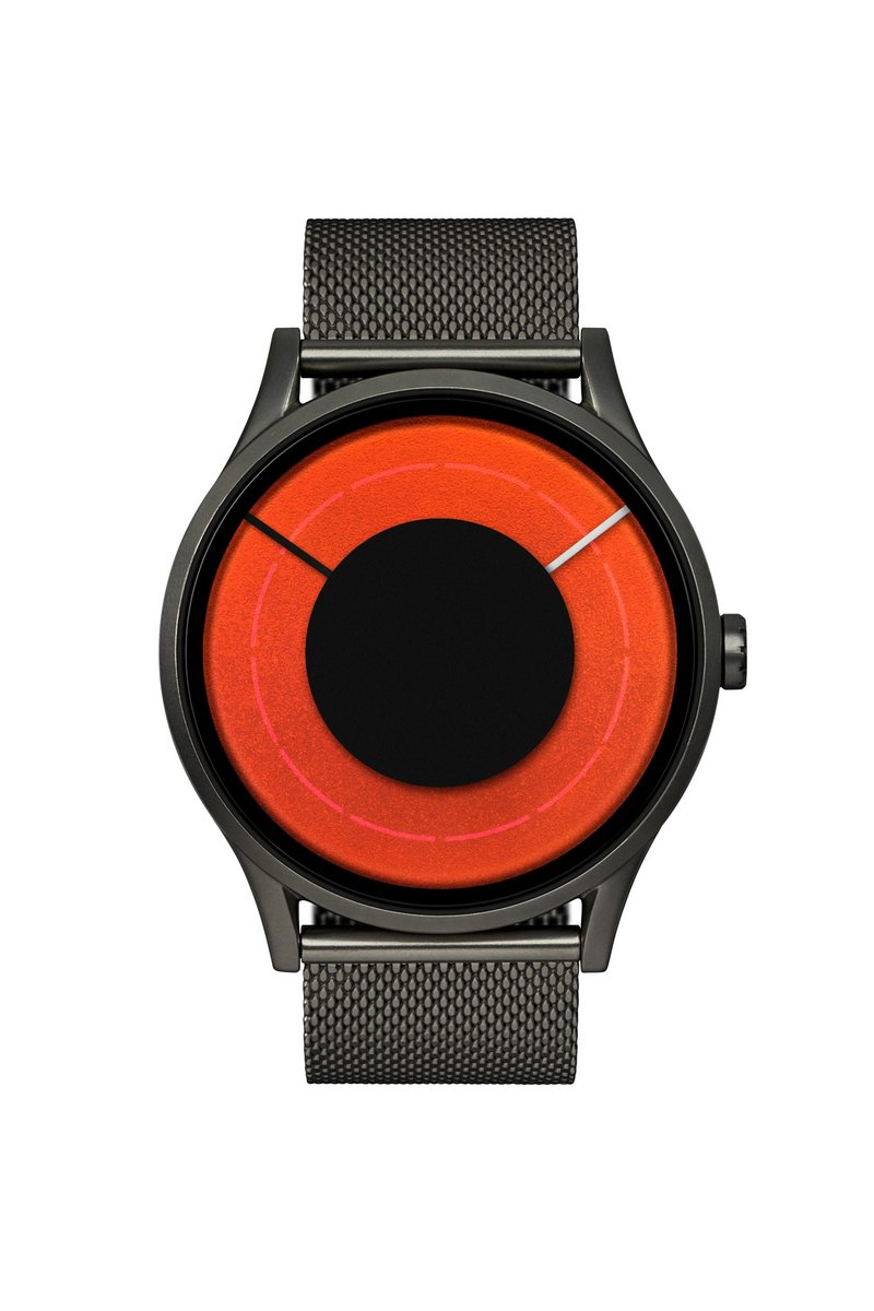 光年系列腕表 SOLARIS (枪/红/橙/绿 , Gunmetal / Blaze) - 女表 - 其他金属 红色