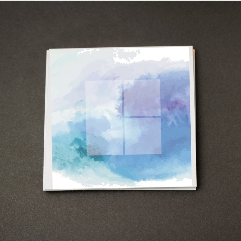 硬笔书写作品纸 色纸 A01 2+1格50入・厚磅纸・钢笔可用 - 其他书写用品 - 纸 