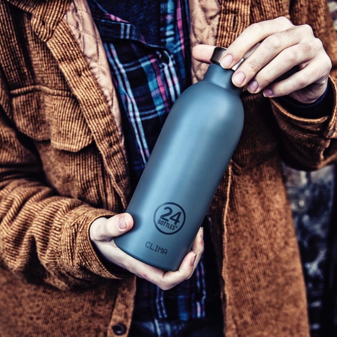 意大利24Bottles【CLIMA冷热保温系列】典雅灰 - 500ml不锈钢瓶 - 水瓶/水壶 - 不锈钢 灰色