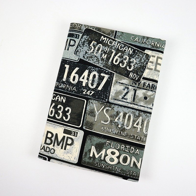 布书套 布书衣 - 复刻车牌(黑) - 笔记本/手帐 - 其他材质 黑色